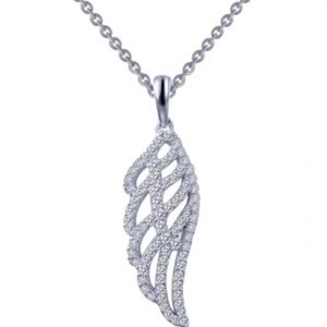 Lafonn Silver Angel wing necklace